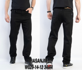 No Brand 029-14-12 black (деми) джинсы мужские