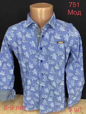 No Brand 751 l.blue (5-9) (деми) рубашка детские