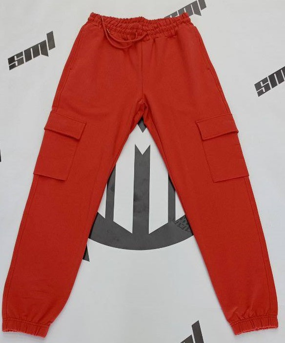 No Brand 20705 red (деми) штаны спорт женские