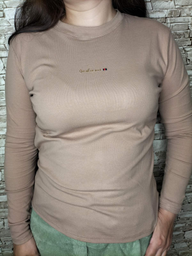 No Brand 7188 brown (демі) светр жіночі