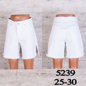 No Brand 5239 white (літо) жіночі шорти