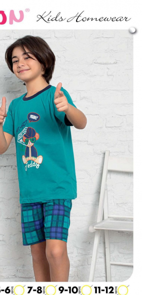 No Brand 5892 blue (лето) пижама детские
