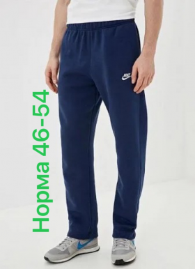 No Brand 2844 blue (деми) штаны спорт мужские