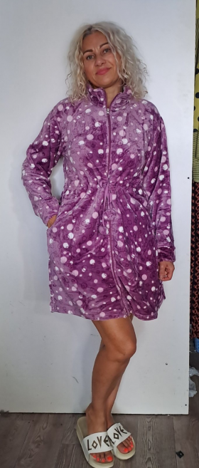 No Brand 3171 purple (демі) жіночі халат