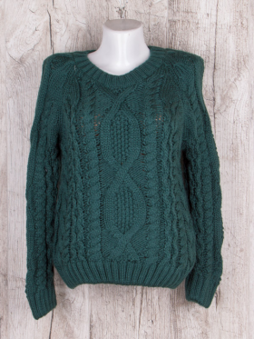 No Brand 3005 green (зима) свитер женские