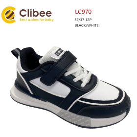 Clibee Apa-LC970 black-white (деми) кроссовки детские
