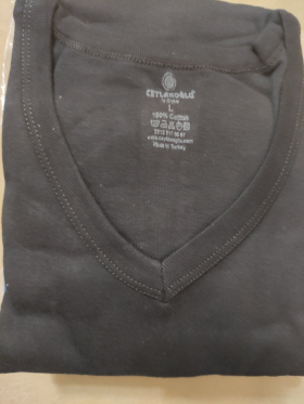 No Brand 0212 black (M) (лето) футболка мужские