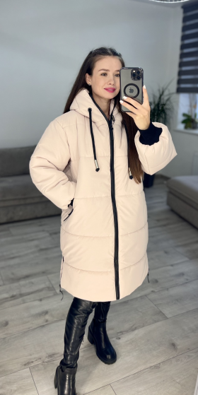 No Brand 208 beige (зима) куртка женские