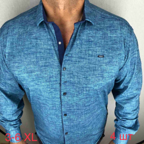 Paul Semih P051 blue (деми) рубашка мужские
