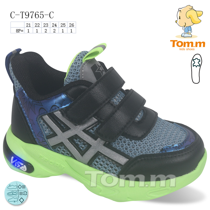Tom.M 9765C (деми) кроссовки детские