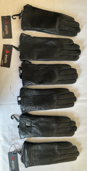 No Brand 12 black (зима) перчатки женские
