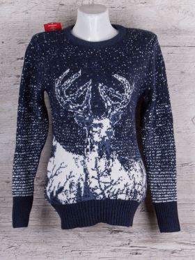 No Brand B4171 navy (зима) свитер женские