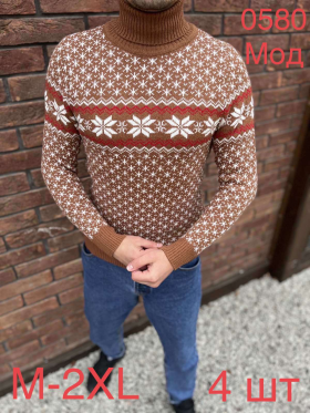 No Brand 0580 brown (зима) свитер мужские