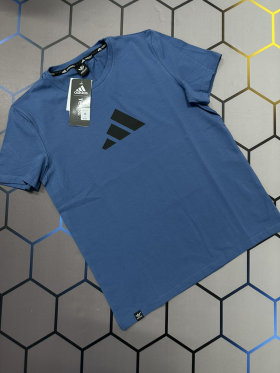 No Brand 4213 blue (лето) футболка мужские