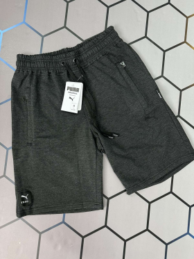 No Brand 4147 grey (лето) шорты мужские