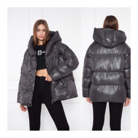 No Brand 80017-5 black (зима) куртка жіночі