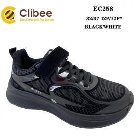Clibee LD-EC258 black-white (деми) кроссовки детские