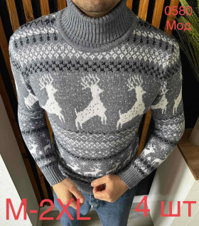 No Brand 0580 grey (зима) свитер мужские