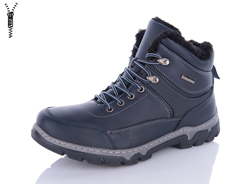 No Brand MX2502 navy (зима) черевики чоловічі