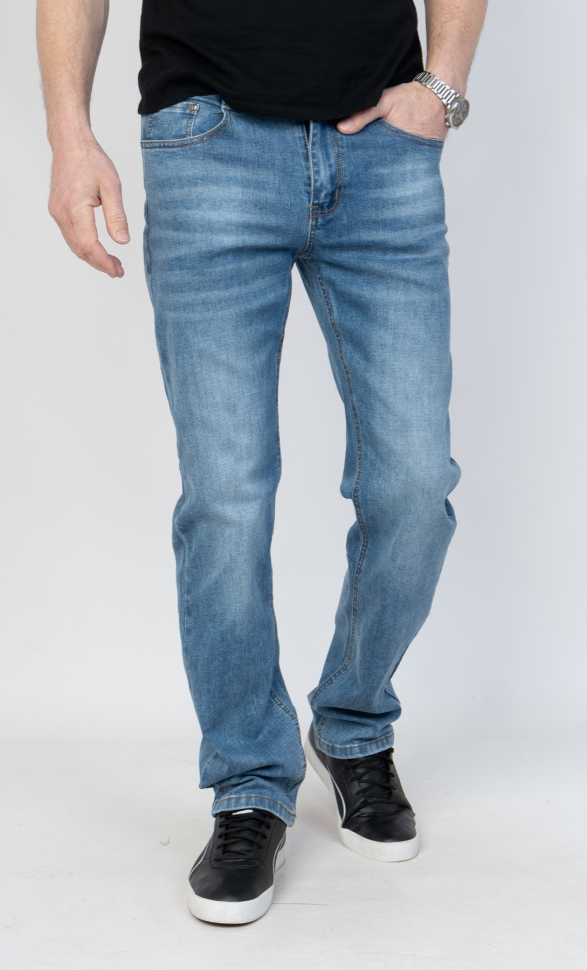 No Brand XU010 blue (деми) джинсы мужские