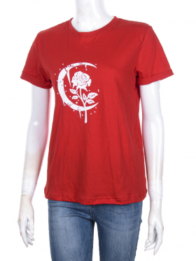 No Brand KJ22 red (лето) футболка женские