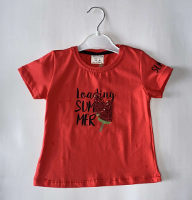 No Brand 9351 red (лето) футболка детские