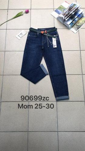 No Brand 90699 blue (деми) джинсы женские