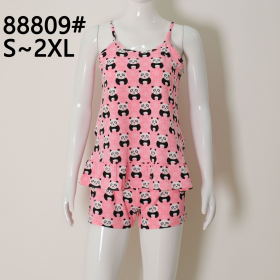No Brand 88809 pink (лето) пижама женские