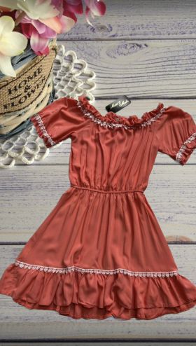 No Brand 846 red (лето) платье детские