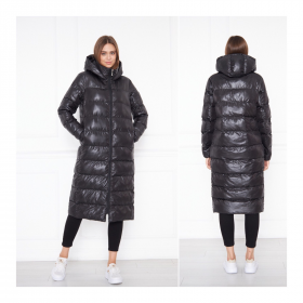 No Brand 80018-1 black (зима) жіночі пальта