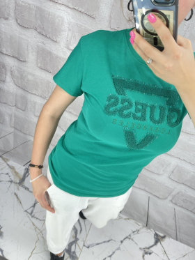 No Brand 4546 green (літо) футболка жіночі