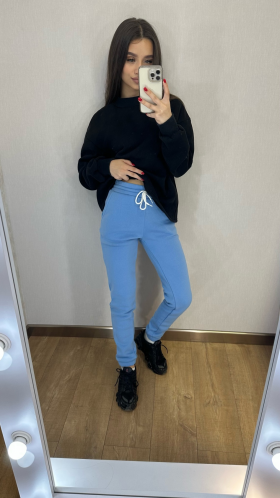 No Brand 211 l.blue (зима) штаны спорт женские