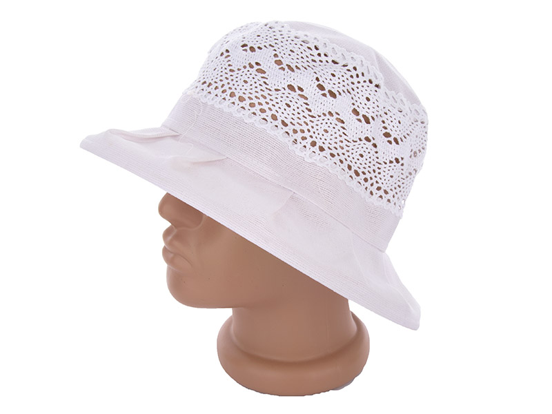 No Brand T010 white (літо) жіночі капелюх