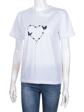 No Brand KJ23 white (лето) футболка женские