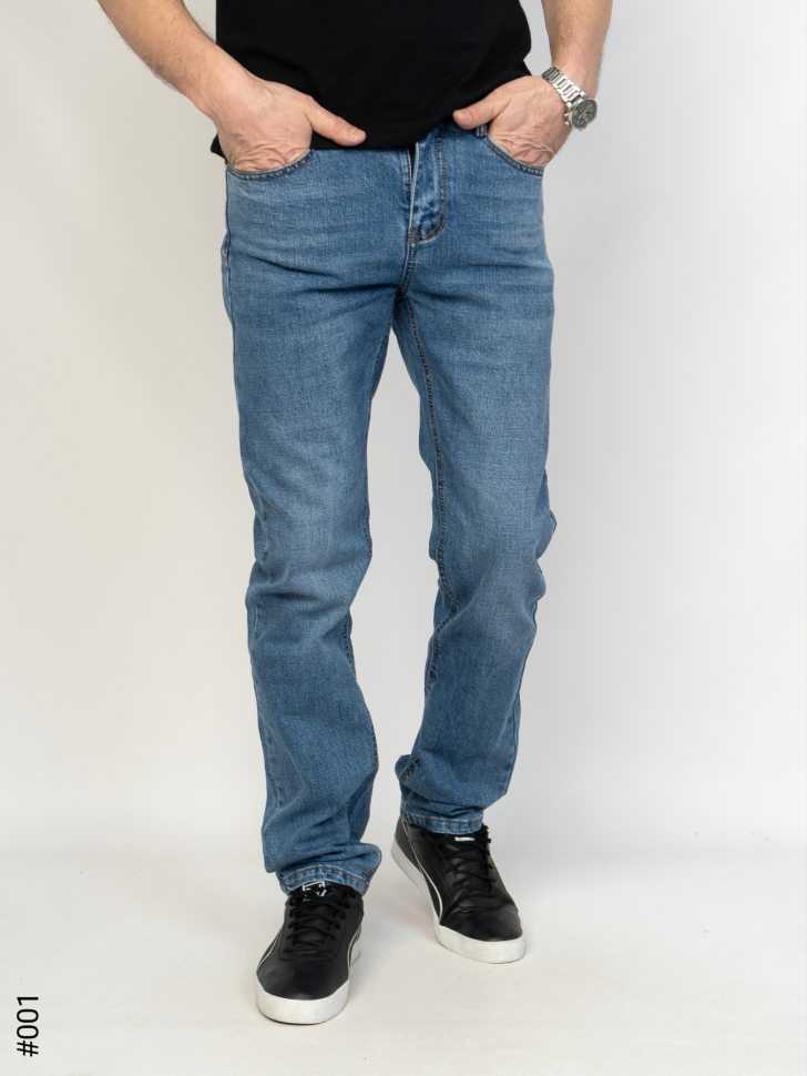No Brand N001 blue (деми) джинсы мужские