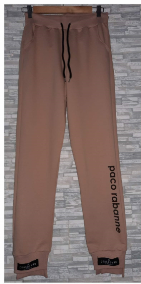 No Brand 609 brown (деми) штаны спорт женские