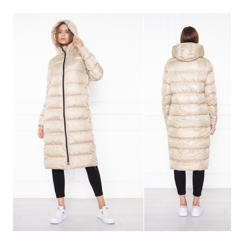 No Brand 80018-2 beige (зима) жіночі пальта