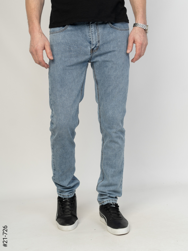 No Brand 21-726 l.blue (деми) джинсы мужские
