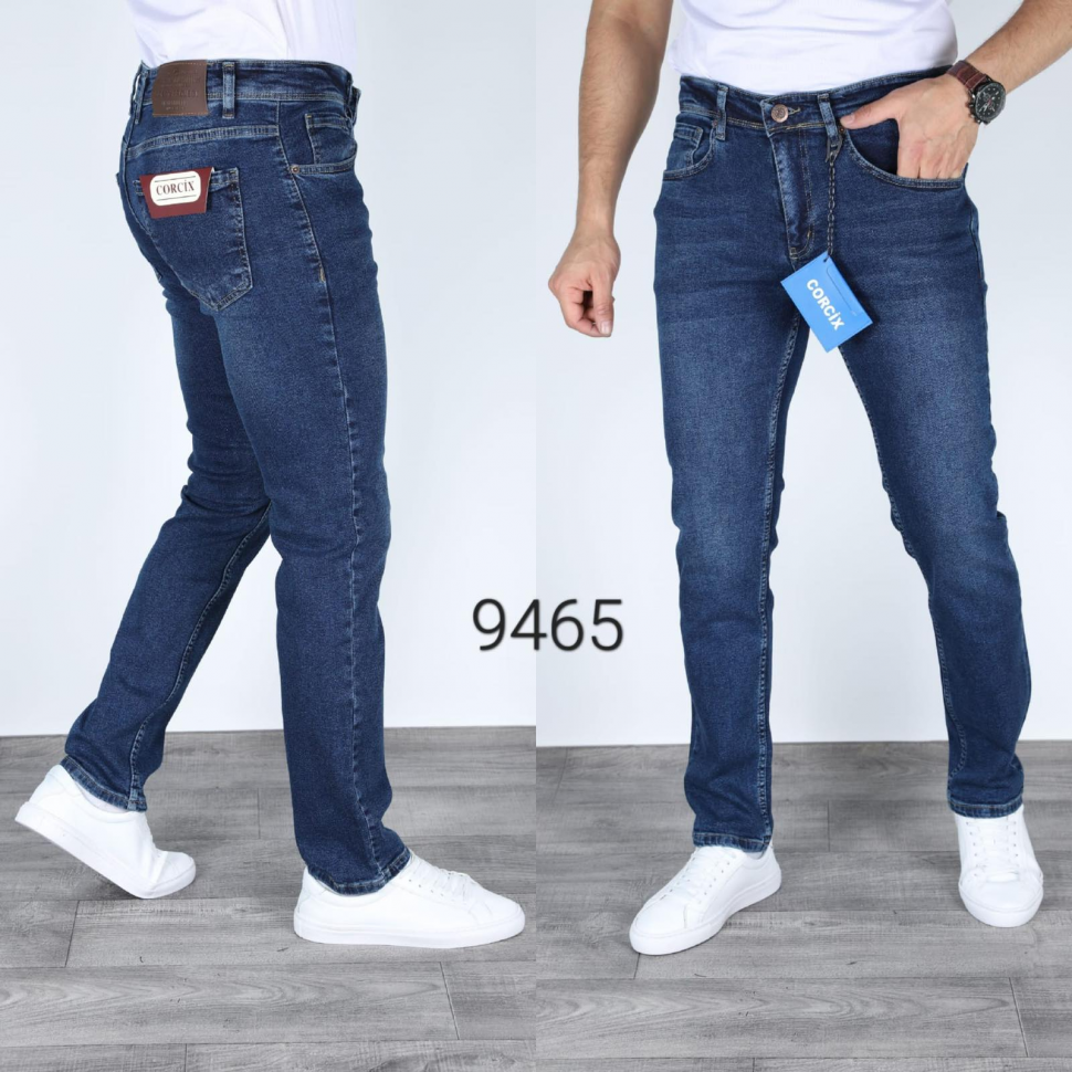 No Brand 9465 navy (деми) джинсы мужские
