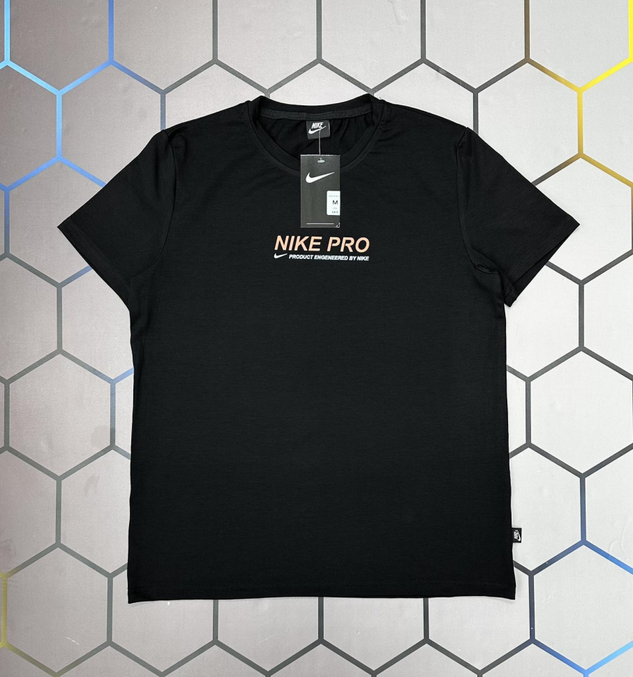 No Brand 3828 black (лето) футболка мужские
