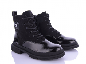 Violeta 197-28 all black l-z (деми) ботинки женские