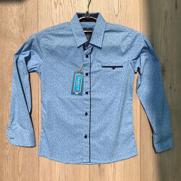 No Brand R334 blue (деми) рубашка детские