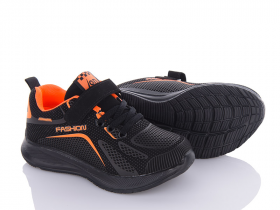 Lqd T88 black-orange (деми) кроссовки детские