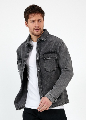 No Brand 027 grey (деми) куртка мужские