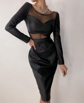 No Brand 287 black (деми) платье женские