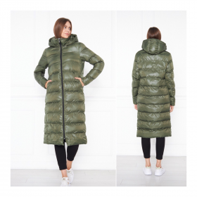No Brand 80018-3-1 green (зима) жіночі пальта