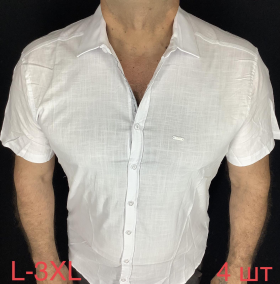 No Brand ТВ118 white (літо) сорочка чоловіча