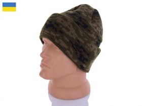 No Brand R143 khaki (зима) шапка чоловіча