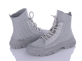 Violeta 9-767 grey (деми) ботинки женские