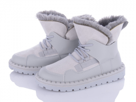 Violeta 143-39 grey (зима) ботинки женские